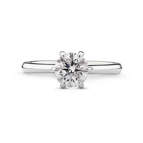 round brilliant cut diamond solitaire engagement ring GIA certified W Taranto jewellers Sydney jeweller